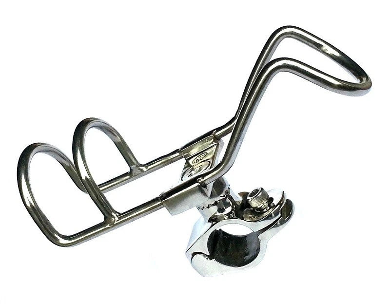 360° Adjustable Rod Holder Rail Clamp 25mm for Fishing (316 Stainless)