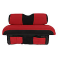 Front Seat Cover for EZGO RXV (2008–2023) Black & Red with Storage Bag