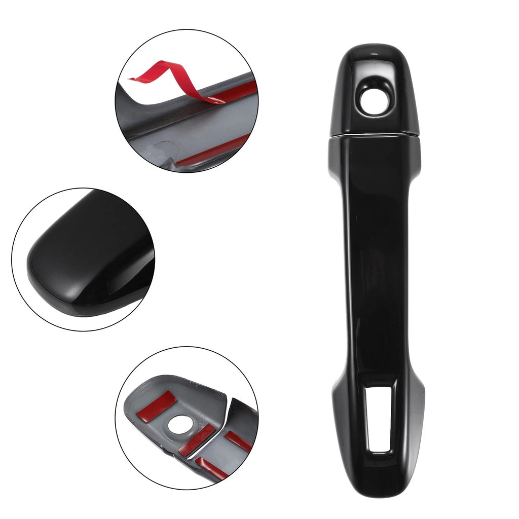 Set of 4 Exterior Door Handles for Subaru Impreza Sedan (2008–2011) Black