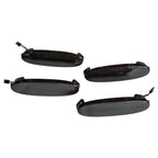 Set of 4 Smoked White LED Front Rear Side Marker Lights for Jaguar XJ (1998–2003)
