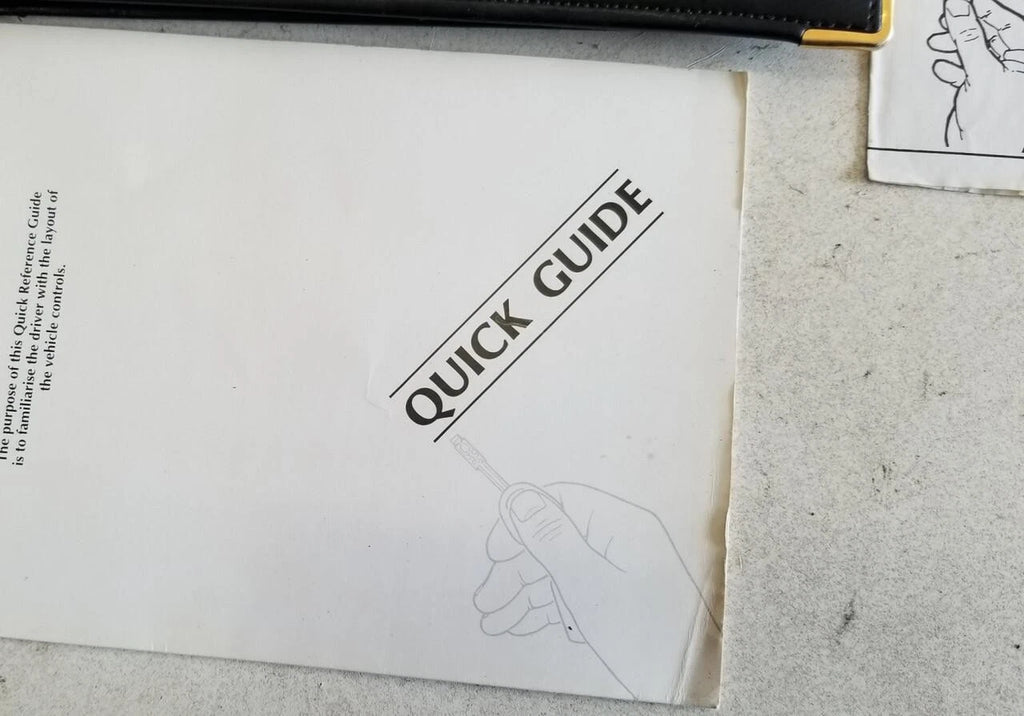 Owner Manual Handbook for Jaguar XJ6 Sedan (1993)