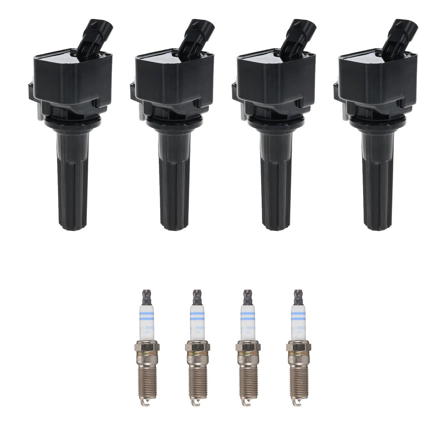 Set of 4 Ignition Coils & Spark Plugs for GMC Canyon (2004–2012)