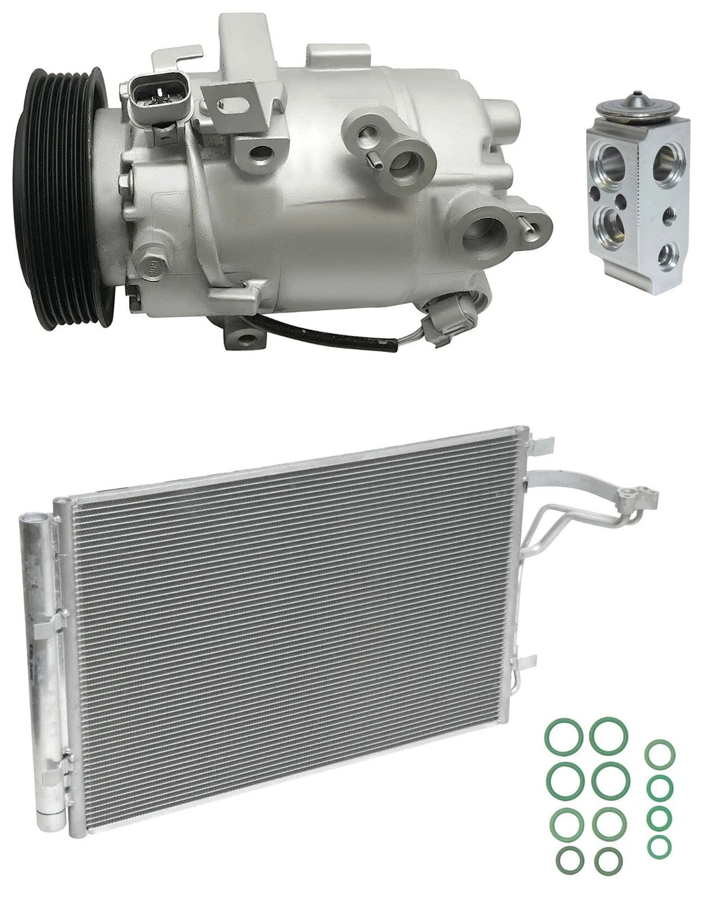 AC Compressor Kit With Condenser for Kia Soul 2.0L (2016–2019)