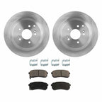 Rear Brake Disc Rotors and Pads Kit for Hyundai Veracruz (2007–2010)