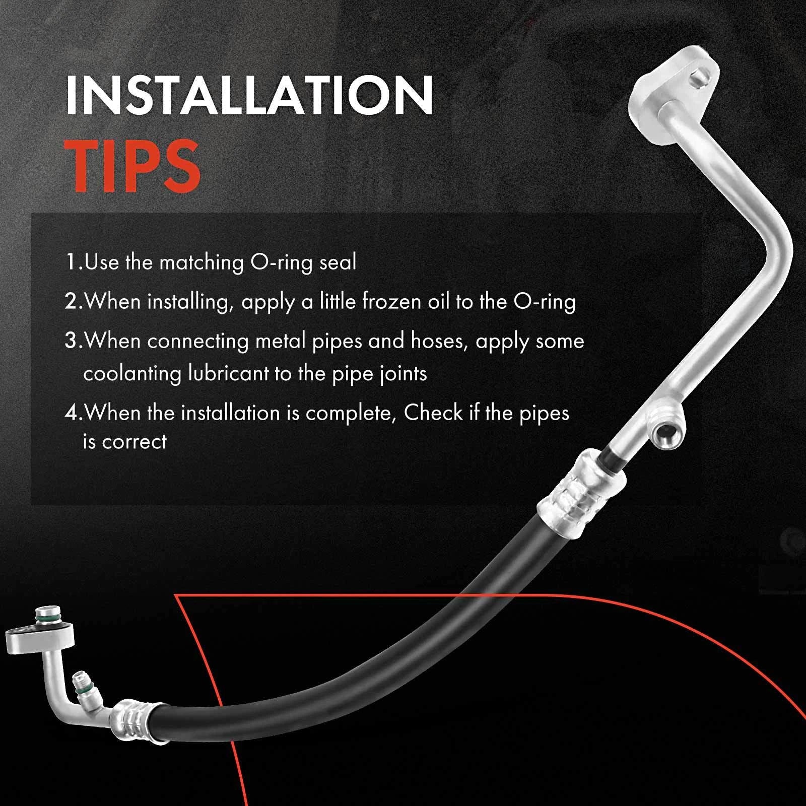 A/C Suction Line Hose Assembly for Chevy Cobalt, Pontiac G5 (2007–2010)
