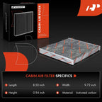 Activated Carbon Cabin Air Filter for Chevy Cobalt HHR Pontiac Saturn (2005–2011)