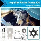 Impeller Water Pump Kit for Yamaha Outboard 40-50 HP (1995–2016) 63D-W0078-01