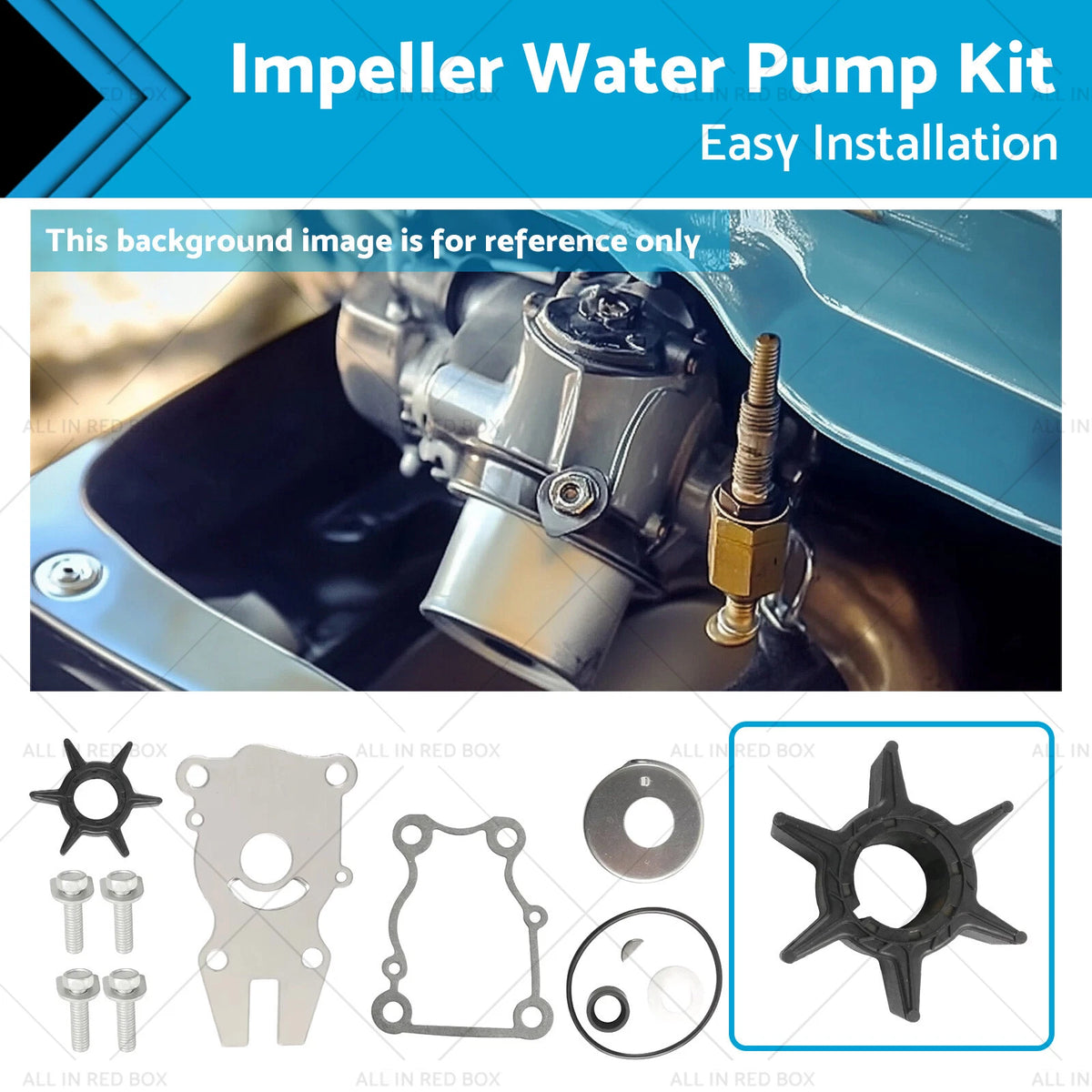 Impeller Water Pump Kit for Yamaha Outboard 40-50 HP (1995–2016) 63D-W0078-01