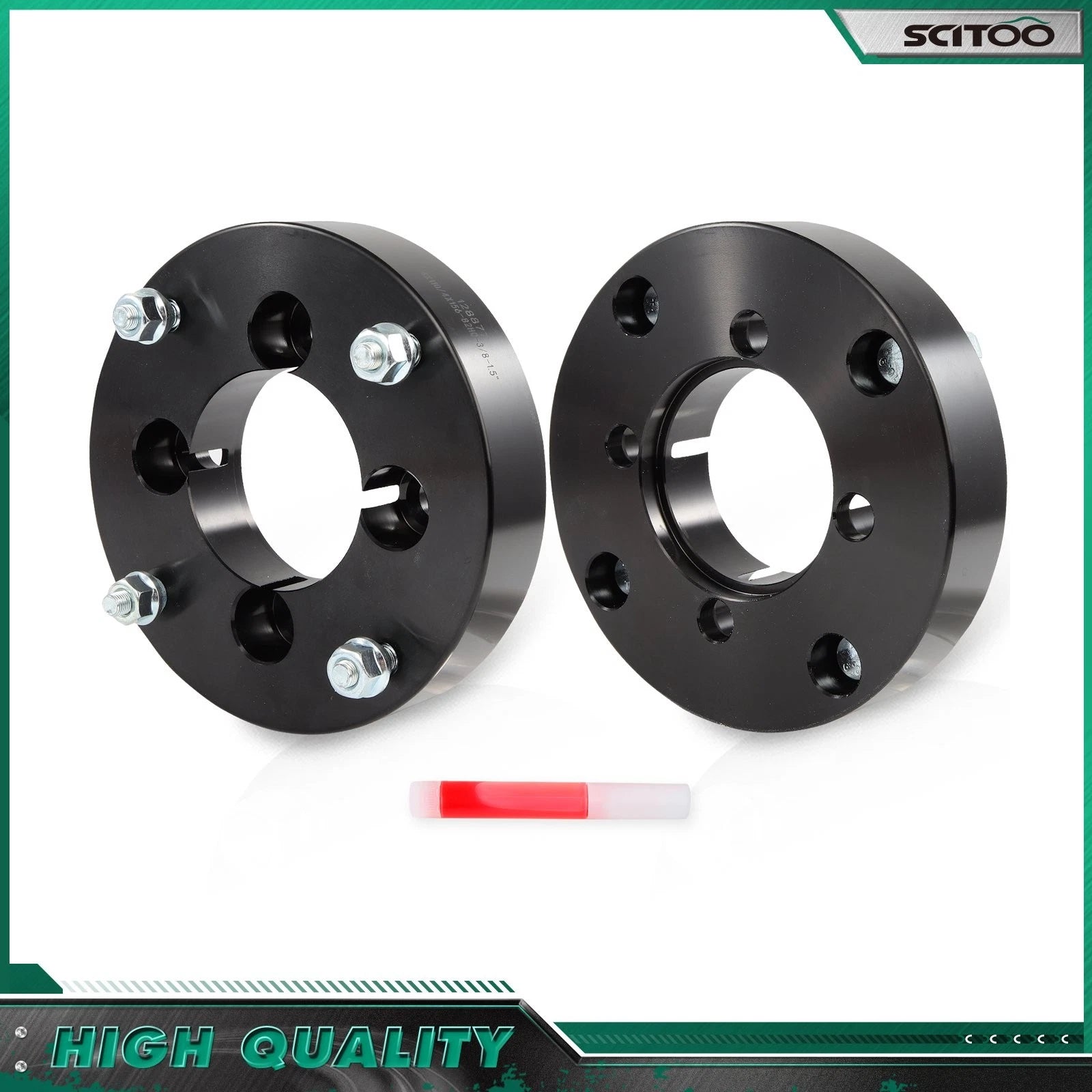 2X 1.5" Wheel Adapters 4x110 to 4x156 3/8"-24 for Yamaha Suzuki Honda