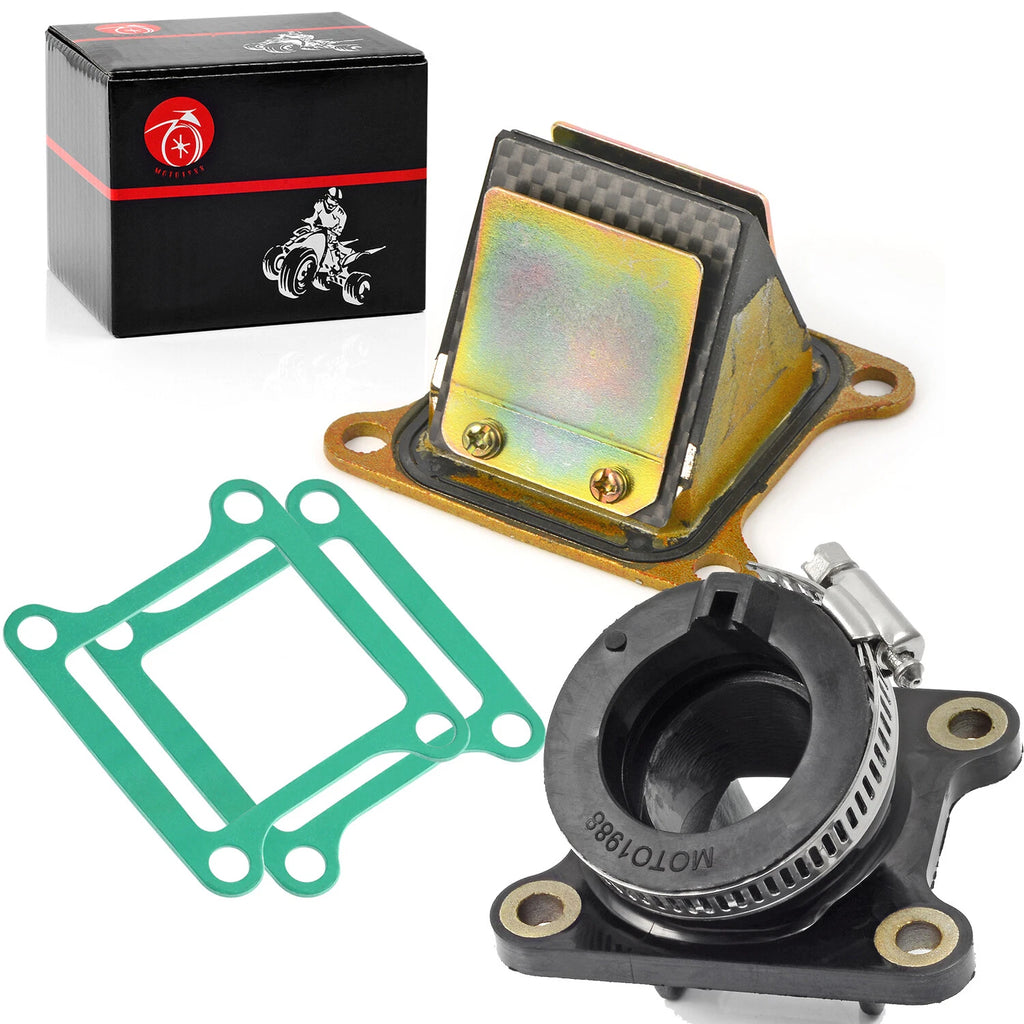 Carb Intake Manifold Boot & Reed Valve for Kawasaki KX80 KX100 (1991–2000)