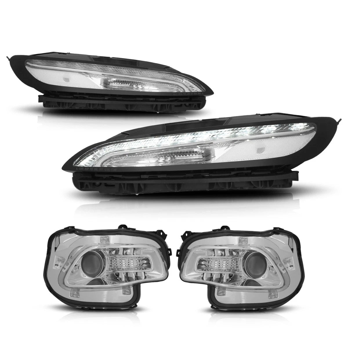 LED Daytime Running Lamps Projector Headlights for Jeep Cherokee (2014–2018)
