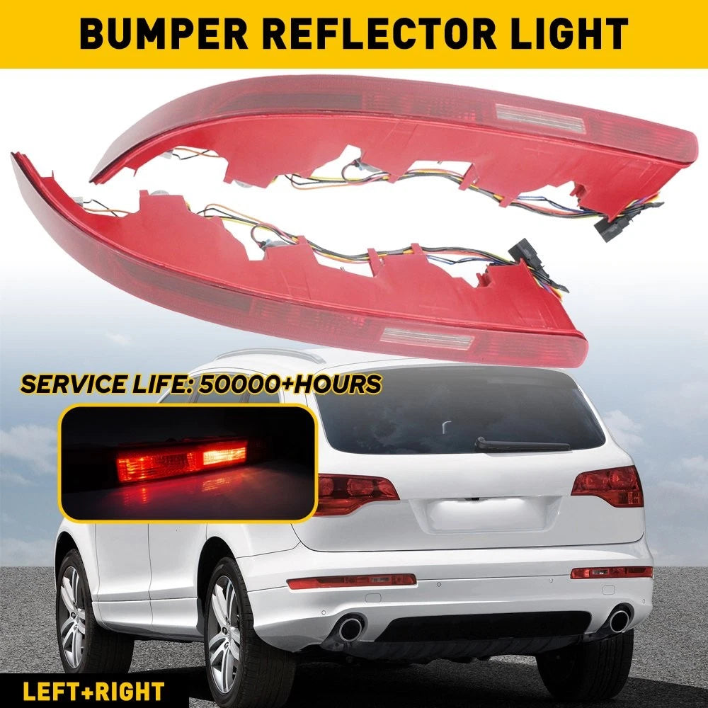 Set of 2 Rear Bumper Stop Lamp Light for Audi Q7 (2006–2015)