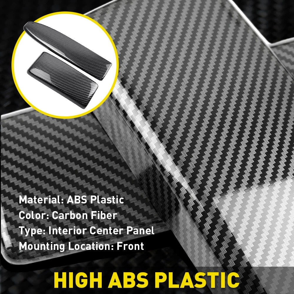 Carbon Fiber Armrest Trim Cover for Mercedes C-Class (2008–2014)