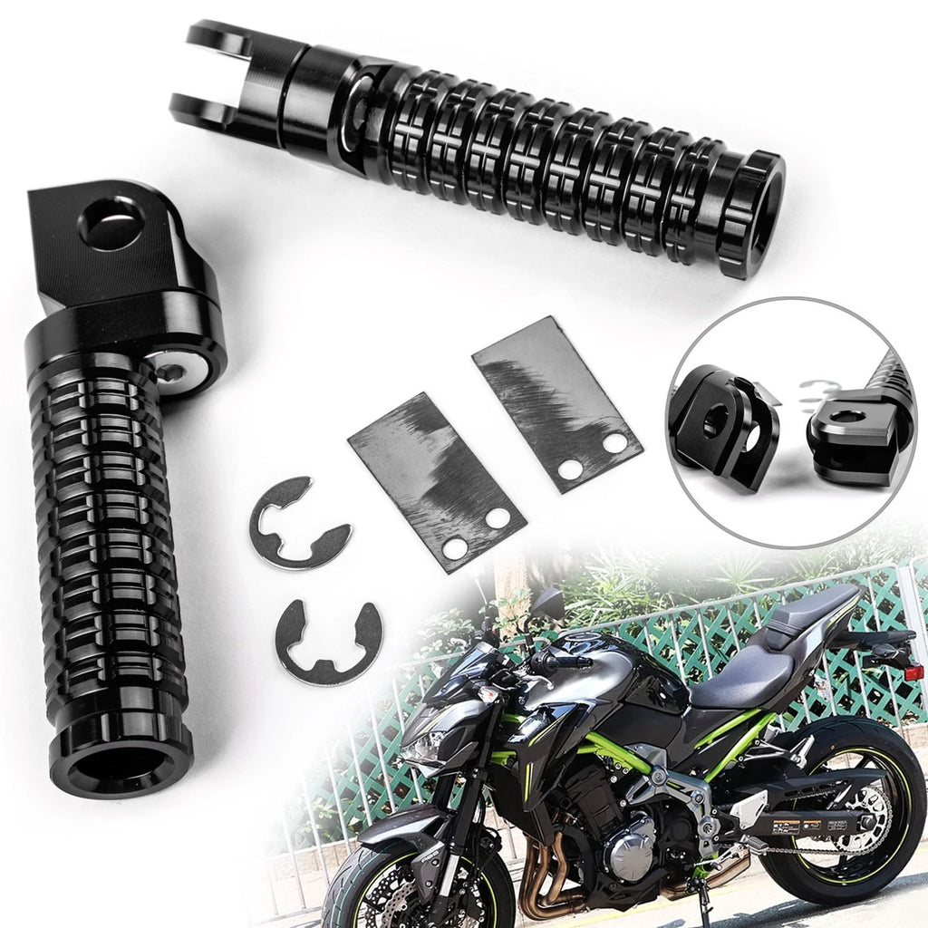 Footrests for Kawasaki Ninja 250 300 400 650 (R 1000) CNC Black