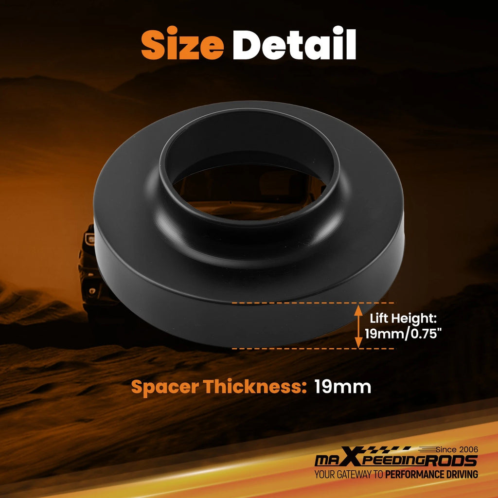 2X Coil Spacer Front 0.75" for Jeep Cherokee Wrangler (1984–2006)