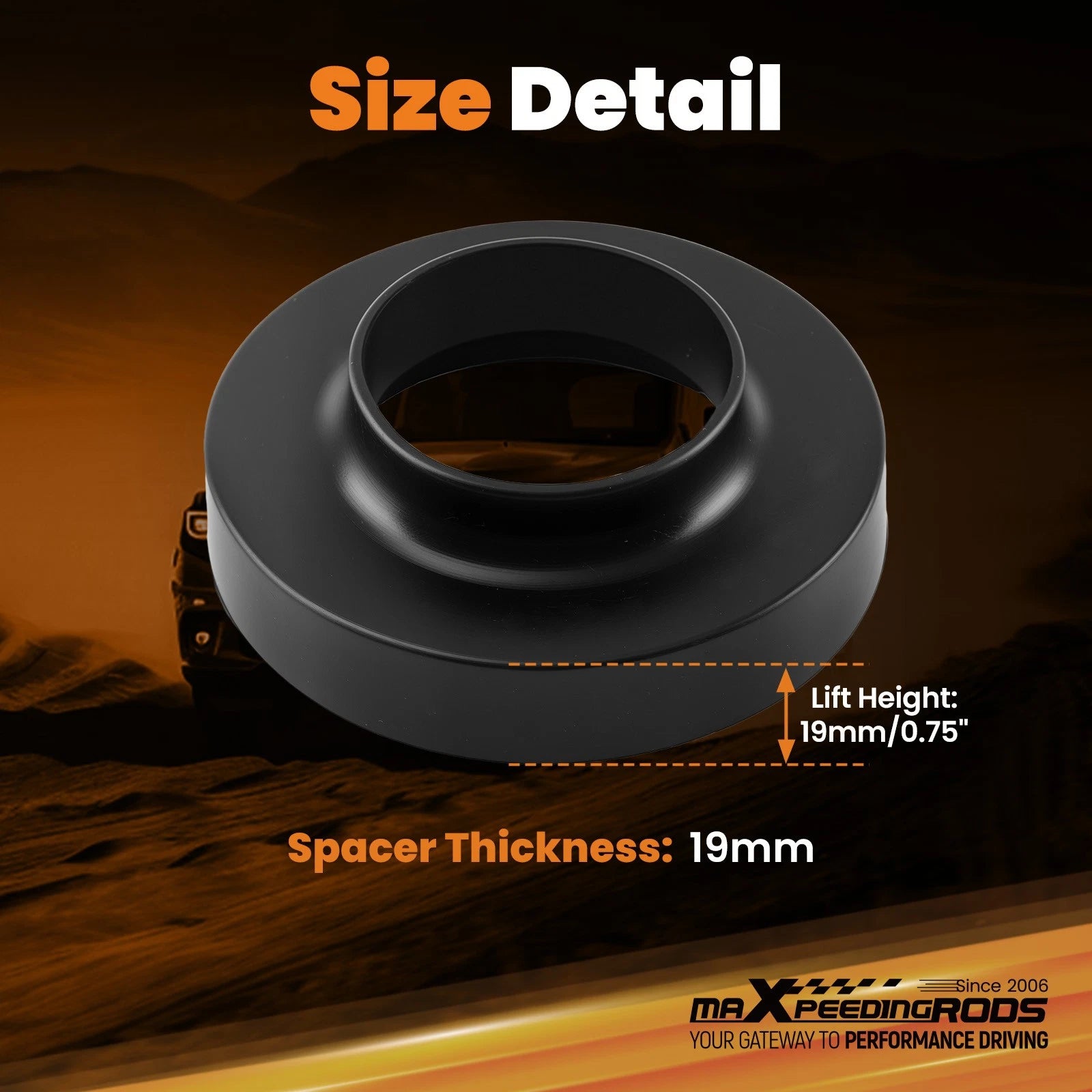 2X Coil Spacer Front 0.75" for Jeep Cherokee Wrangler (1984–2006)