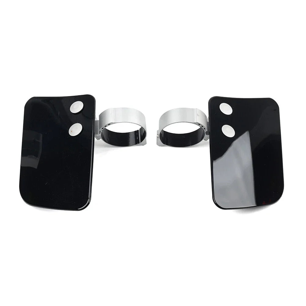 Black Motorcycle Front Wind Fork Air Deflector for Honda, Kawasaki, Yamaha