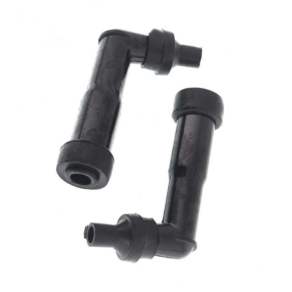 2 Spark Plug Boot Cap Covers for Snowmobile ATV Motorcycle (120 Degree)