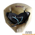 White Alien Headlight for Yamaha Project Bike Naked Motorcycle
