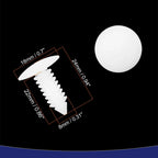 White Expansion Trunk Clips for Honda (40)
