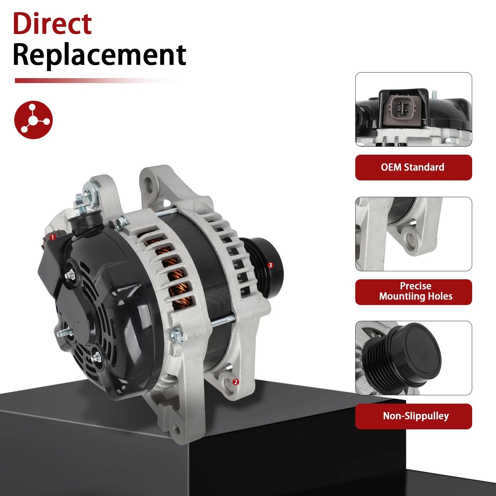 Alternator for Toyota 4Runner (2010-2013) V6 4.0L