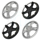 Set of 4 Silver 14" Universal Hub Caps for R14 Tire