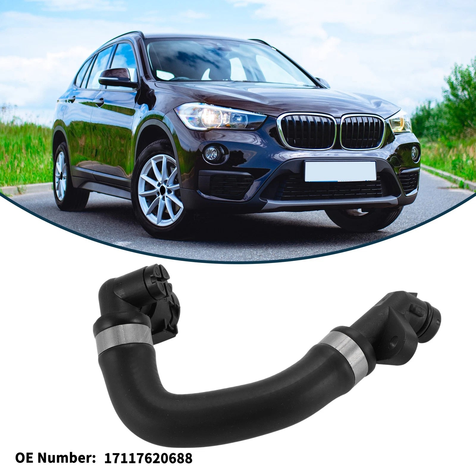 Radiator Hose No. 17117620688 for BMW X1 (2011–2015) Cooling Tube