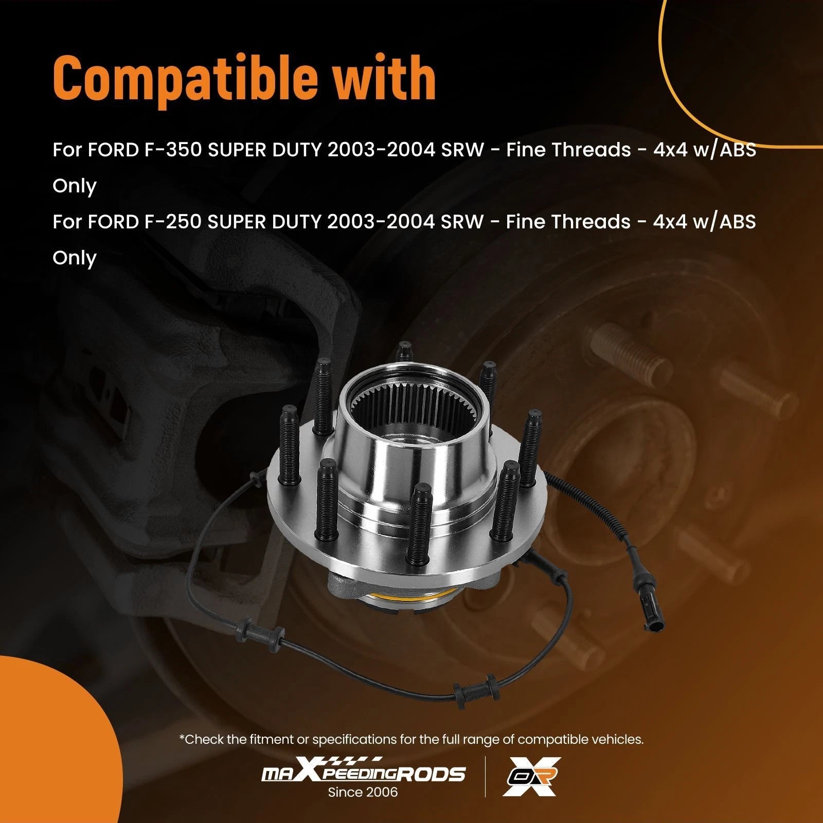 4X4 Front Hub Kit for Ford F-250/F-350 Super Duty (2003–2004)