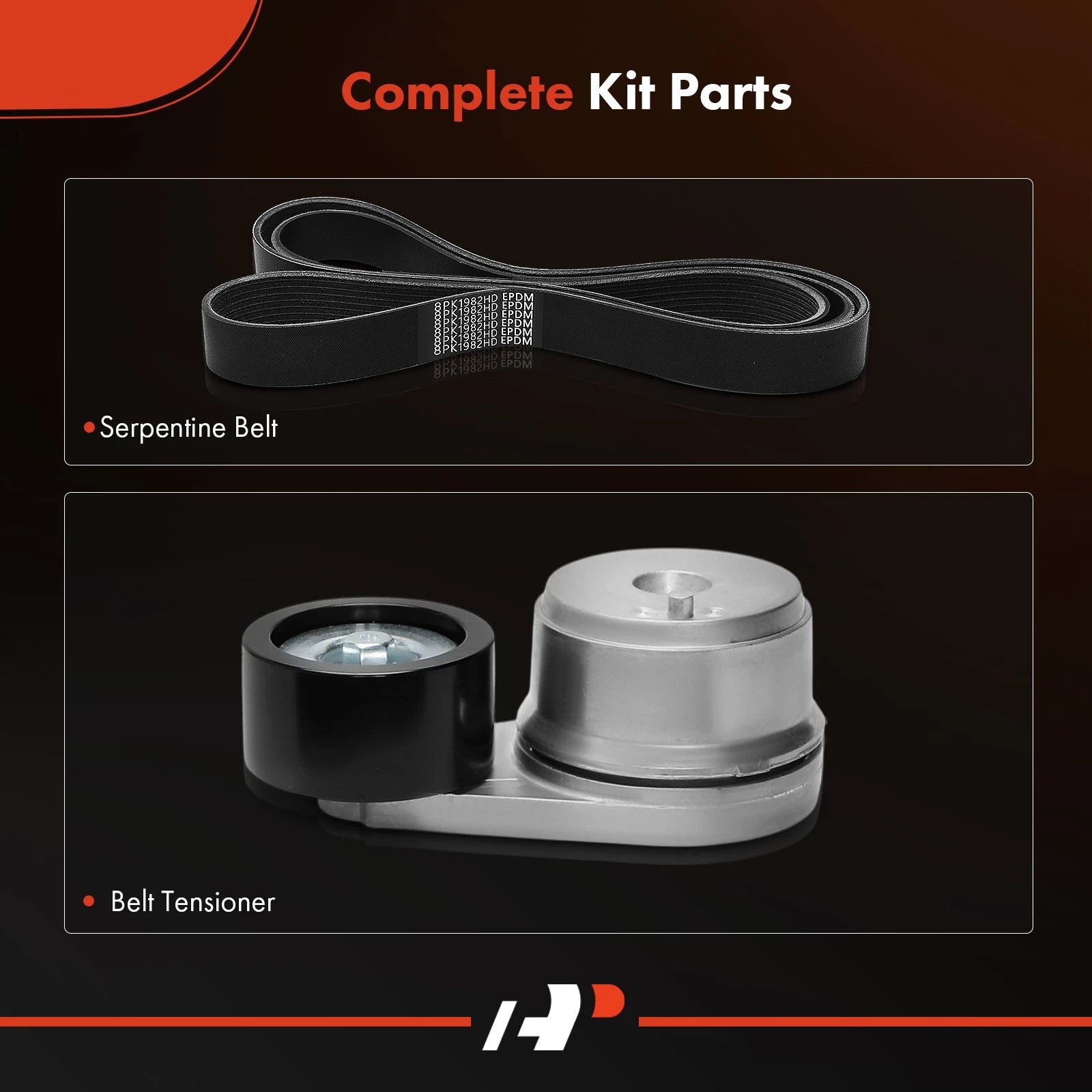 2X Serpentine Belt Drive Component Kit for Ford LLA9000