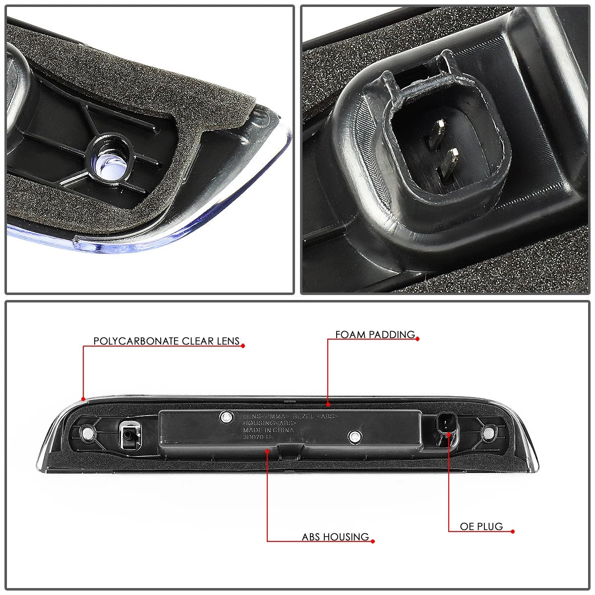 Full LED Third Tail Brake Light for Jeep Patriot (2007–2017)