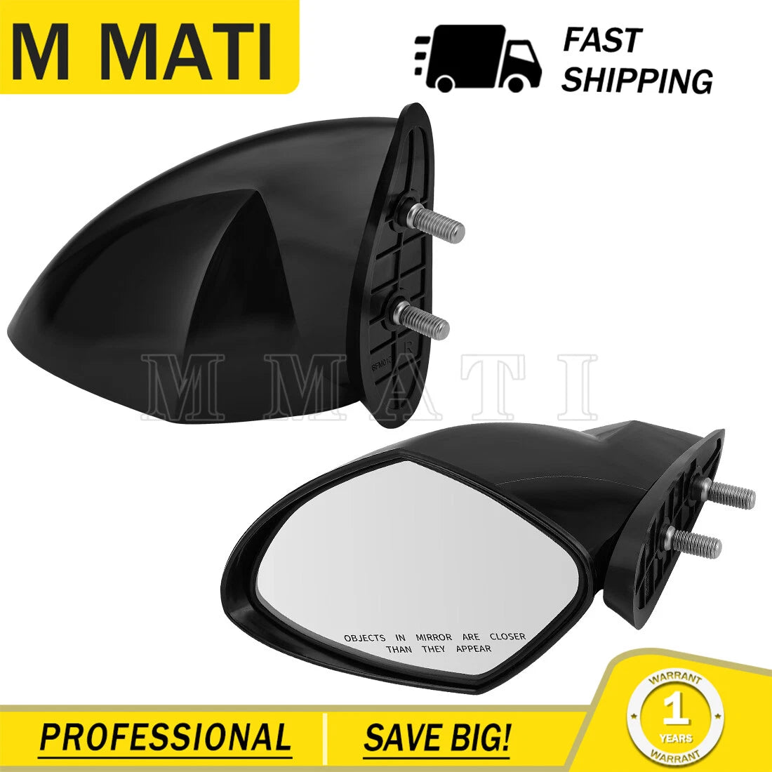LH RH mirror for Yamaha EX Sport Limited (F3Y-U596B-10-00, F3Y-U596C-10-00)