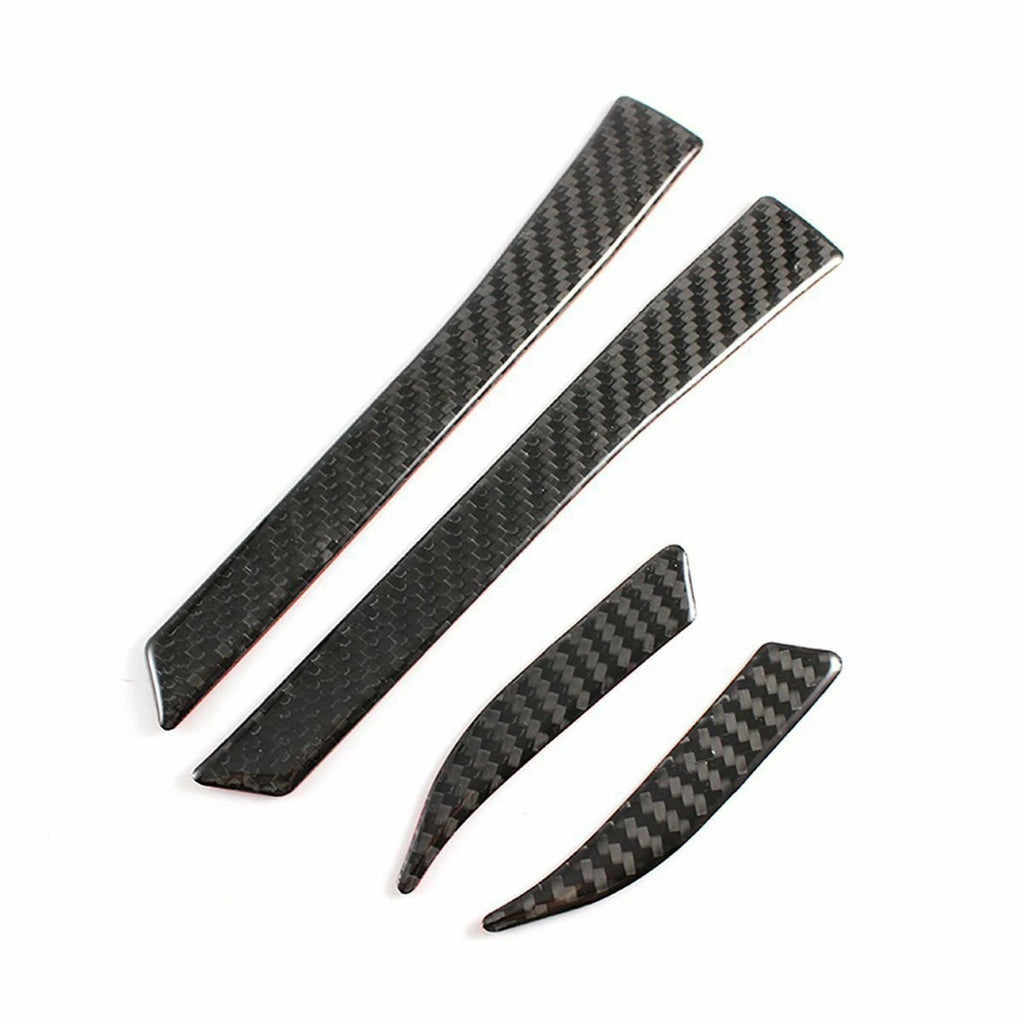 Carbon Fiber Rearview Mirror Trim Sticker for Ford Mustang 2015-2024