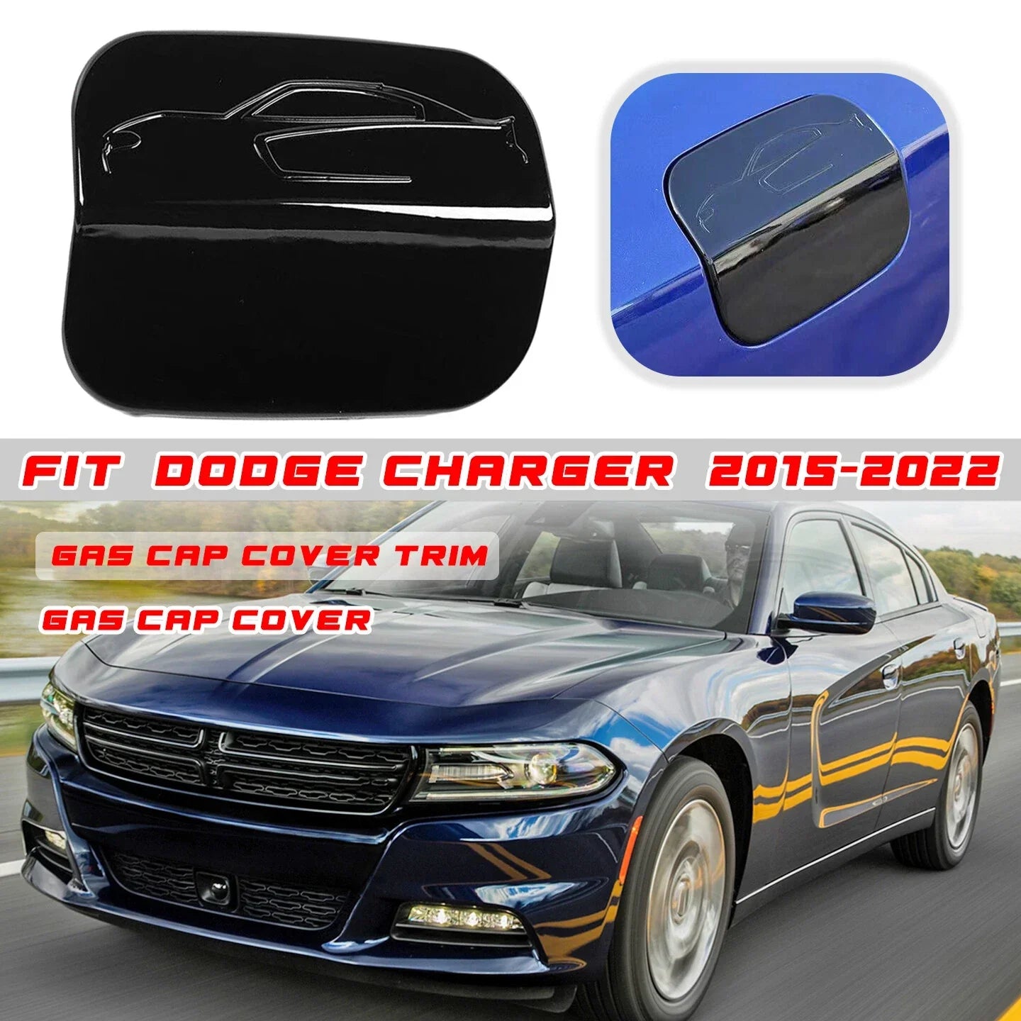Gas Cap Cover Trim for Dodge Charger (2015–2022)