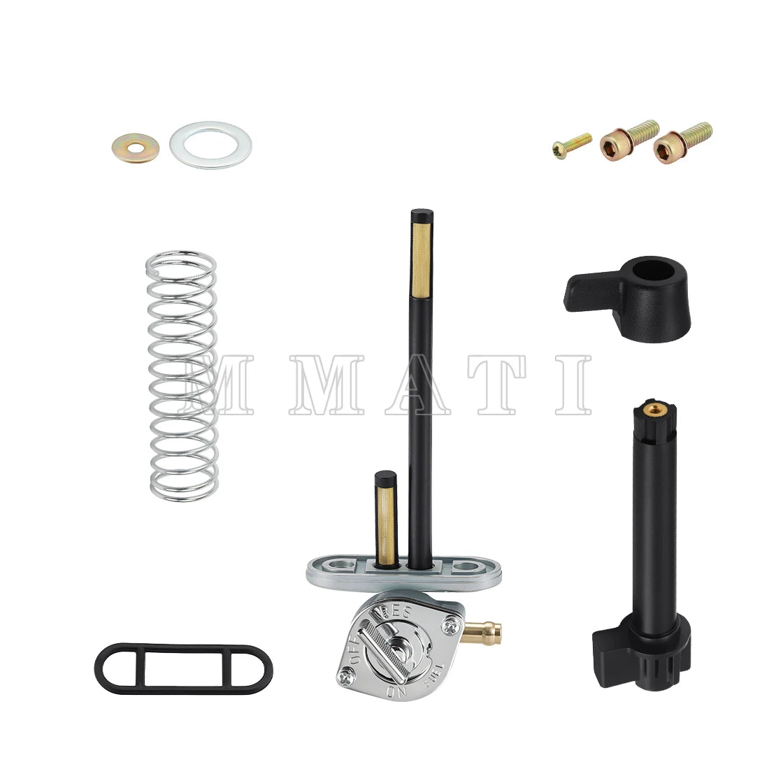 Aluminum Fuel Valve Petcock + Lever Extension for Polaris Sportsman (2000–2023)