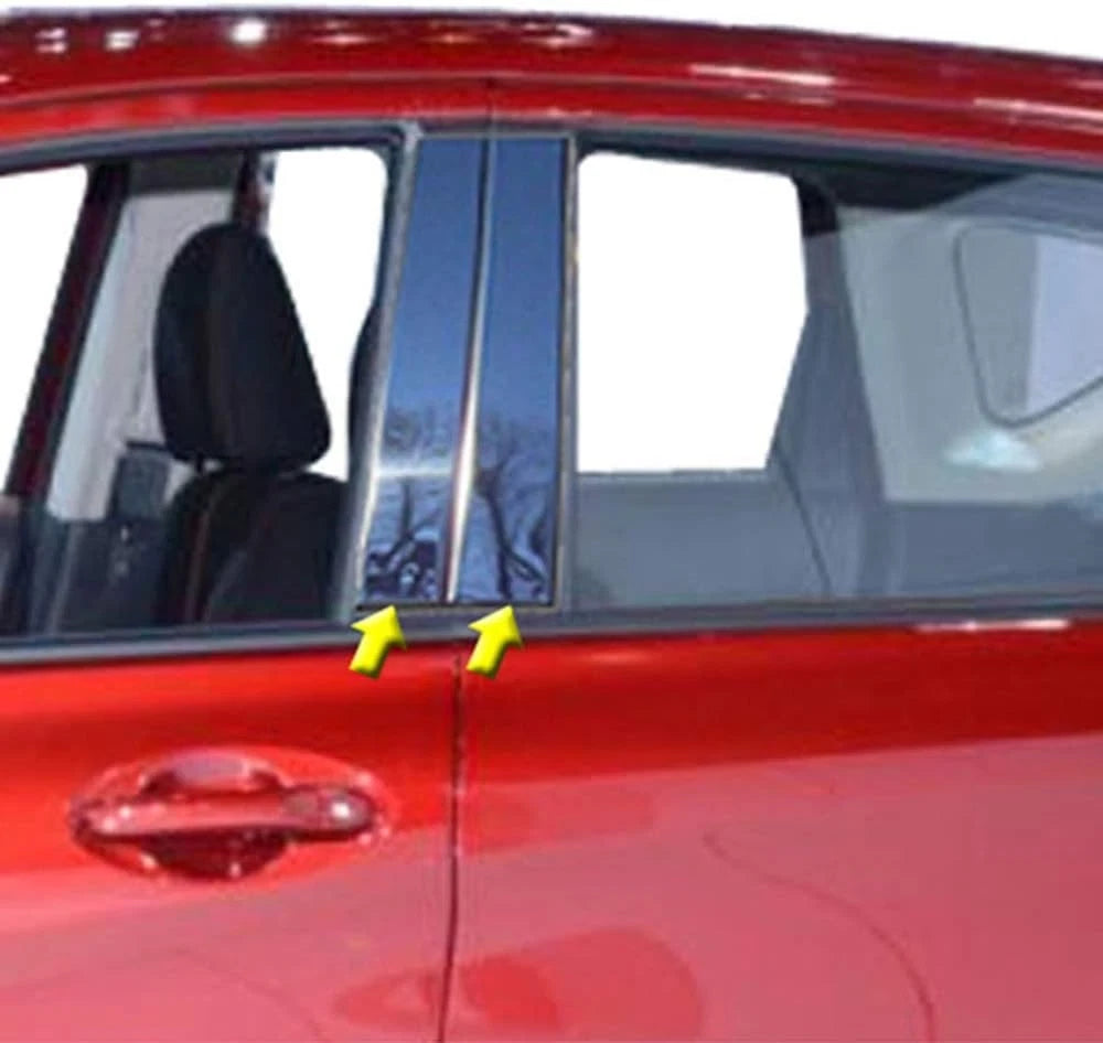 Luxury FX Stainless Steel Pillar Post Trim 4pc for Nissan Versa Note (2014–2019)