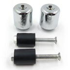 Set of 2 Chrome Bar Ends for Yamaha YZF-R6 (2006–2012), FJR 1300 (2003–2010), YZF-R1 (1998–2012)
