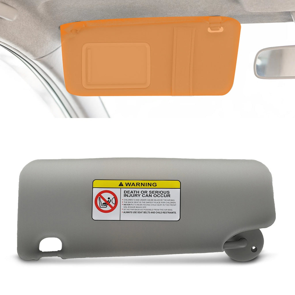 Front Right Sun Visor for Chevrolet Spark Sonic (2011–2022) Gray UV Block