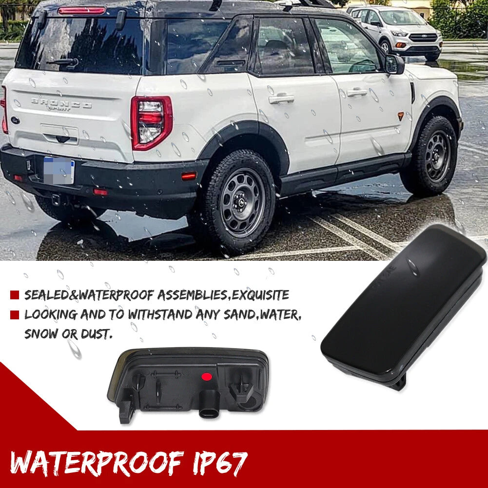 2X Smoked Red LED Rear Bumper Side Marker Lights for Ford Bronco Sport (2021–2023)