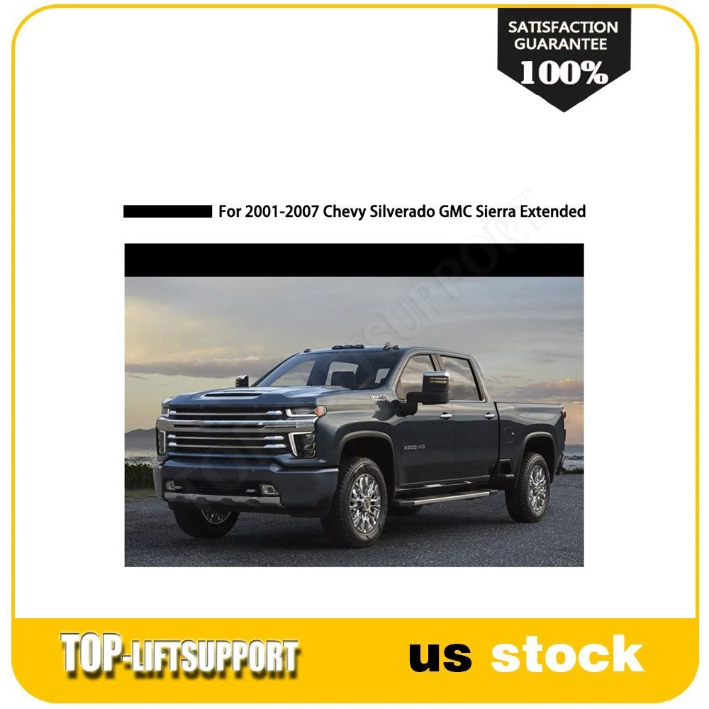 Set of 4 Wavy UV Window Visors for Silverado/Sierra Crew Cab