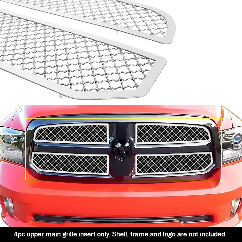 Stainless Chrome Mesh Grille for Ram 1500 (2013-2021)