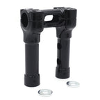 CNC Black 6" Riser Handlebar Top Clamp for Harley