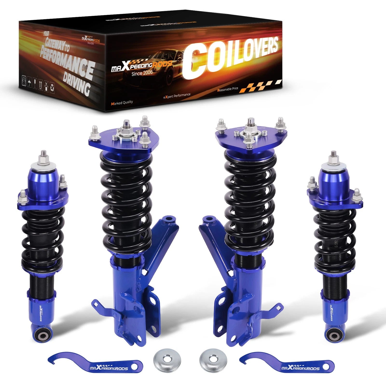 Adjustable Coilover Suspension Lowering Kit for Honda Civic EM2 (2001–2005)
