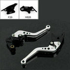 Short Brake Clutch Levers for Honda CBR929RR (2000–2001) Silver T9