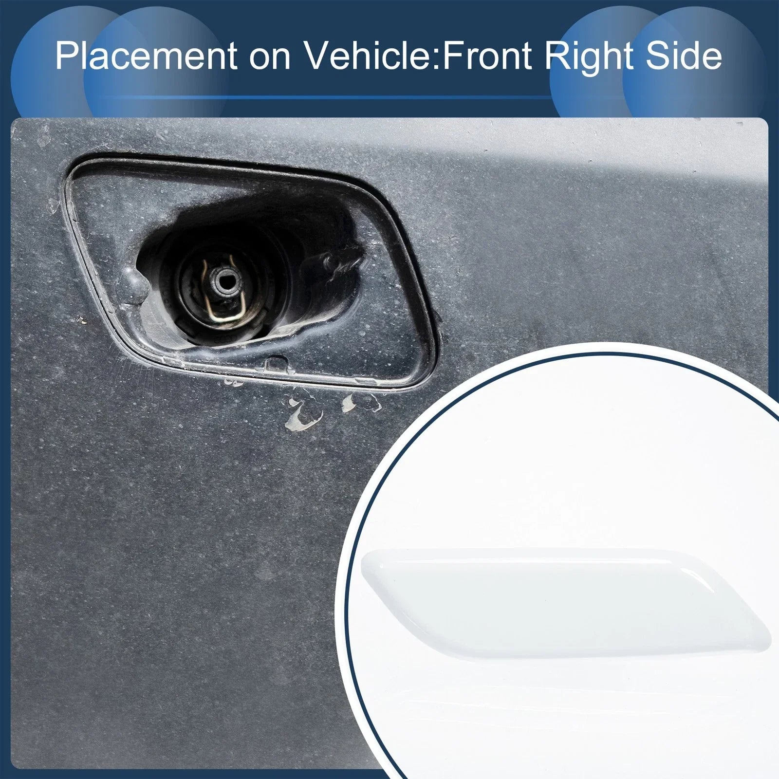 Front Right Washer Nozzle Cover for Honda Accord VIII 2011-2013 - 1 Pc