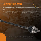 Front CV Axle Shaft Joint Pair for Jetta Rabbit Golf