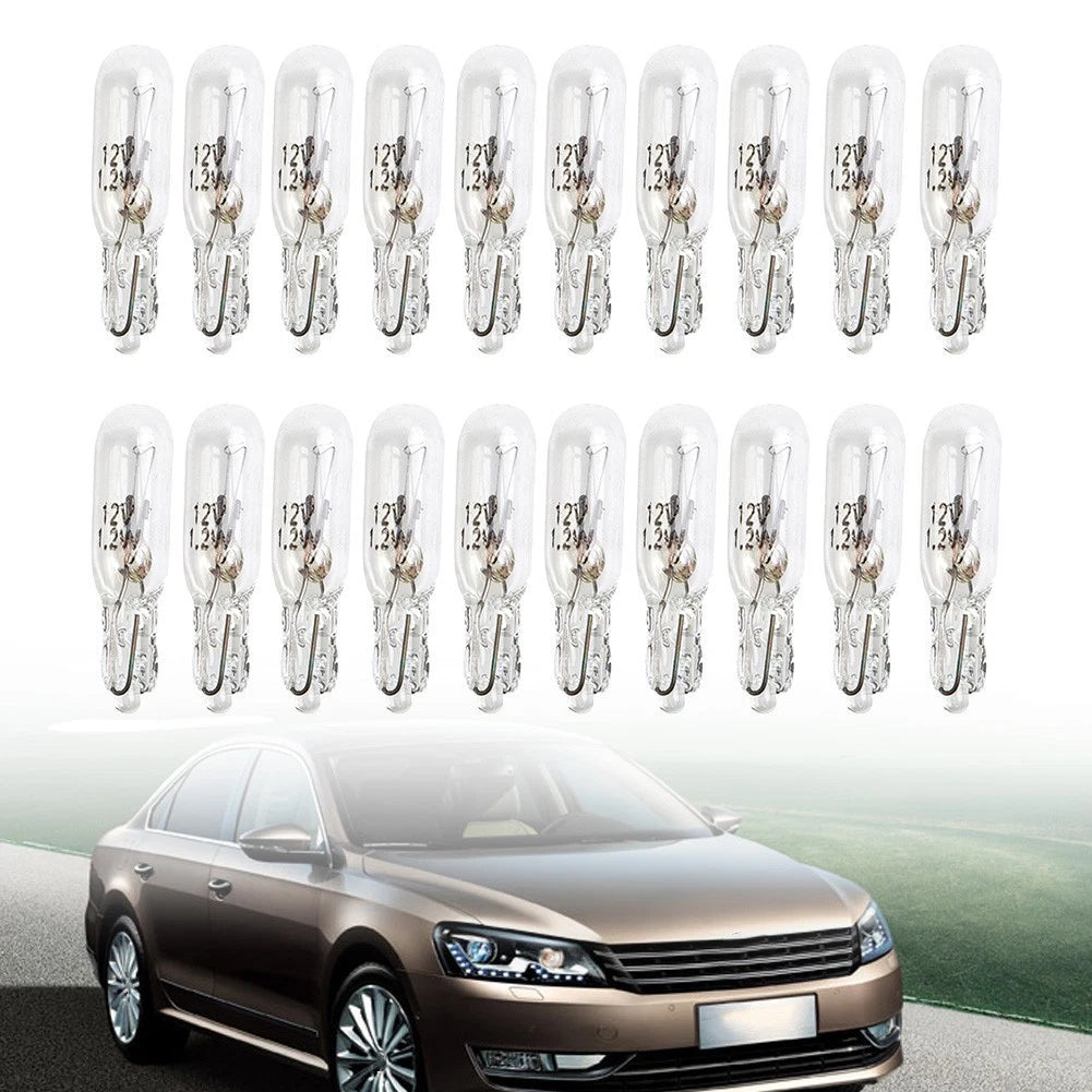 20pc T5 286 12V 1.2W Dashboard Light Bulb Kit for Car