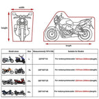 87in Waterproof Motorcycle Cover for Winter Storage (Universal Fit)