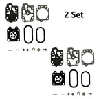 2X Chainsaw Carburetor Repair Kit for Husqvarna 130BT (Walbro K20-WYA)