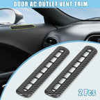 2pcs Carbon Fiber Door AC Outlet Vent Cover for Dodge Challenger (2015–2019)