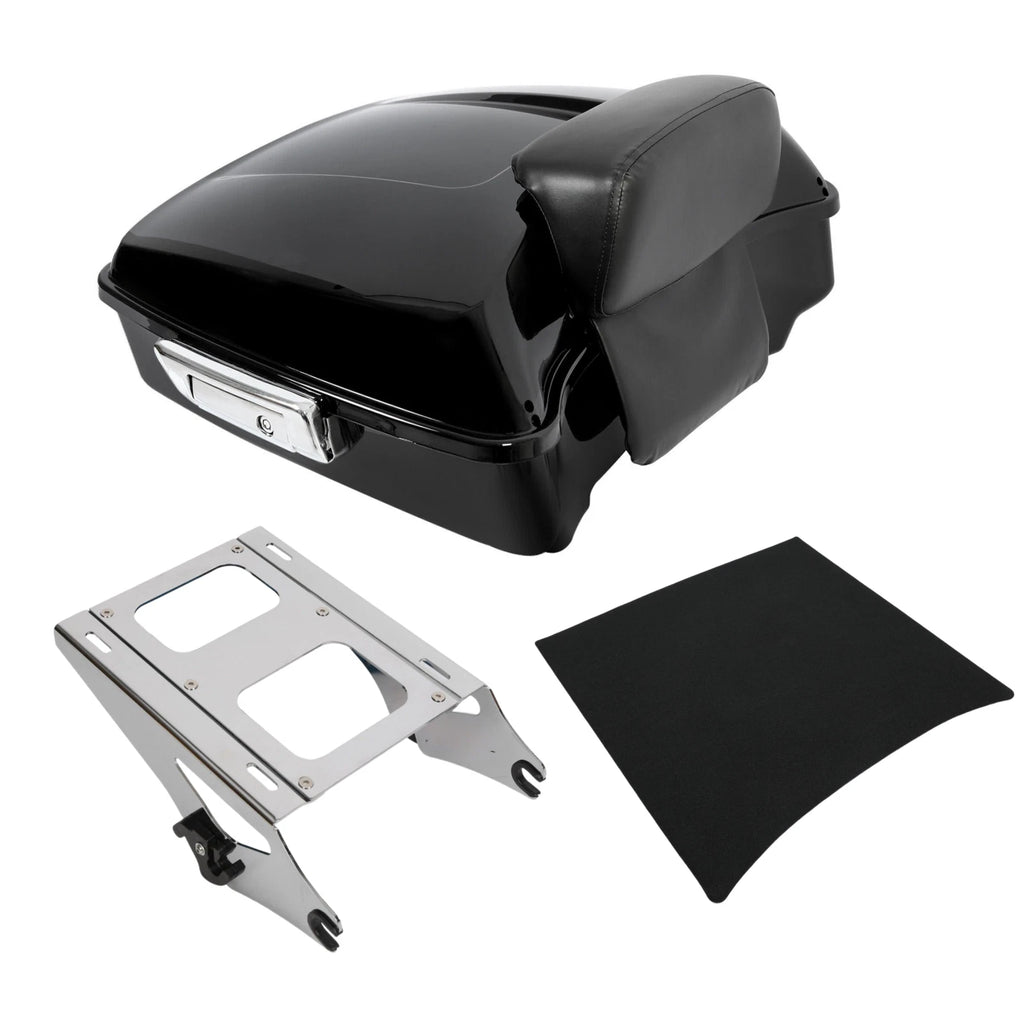 Chopped Trunk Backrest Mount Rack for Harley Touring Road Glide (2014–2026)
